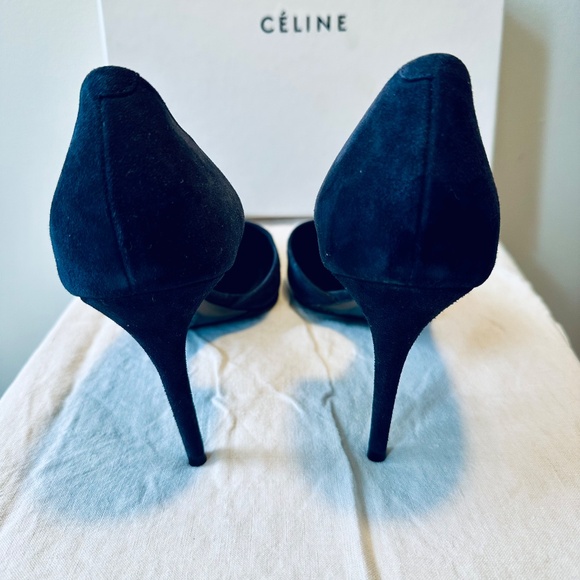 CELINE Suede D’Orsay Pumps, Women’s Size 41 - Picture 3 of 6